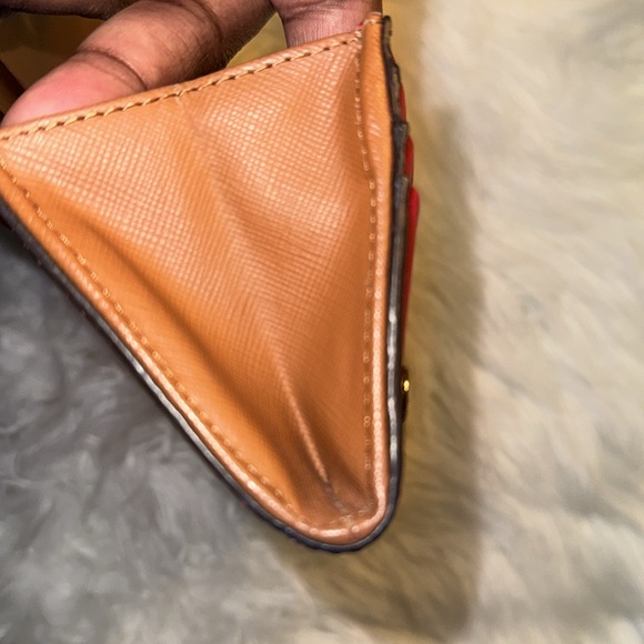 TORY BURCH Red Leather Robinson Flap Continental Wallet EUC - Picture 14 of 14